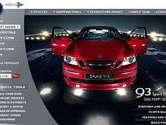Скриншот сайта Saab Скриншот сайта Saab