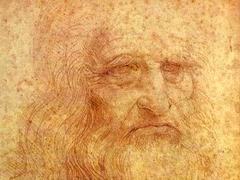 Фрагмент автопортрета Леонардо. Репродукция с сайта artchive.com Фрагмент автопортрета Леонардо. Репродукция с сайта artchive.com