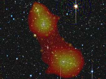   " 222"  " 223",     .       ,    ""  XMM-Newton. : ESA/ XMM-Newton/ EPIC/ ESO (J. Dietrich)/ SRON (N. Werner)/ MPE (A. Finoguenov). 