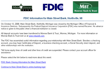  FDIC   Main Street Bank